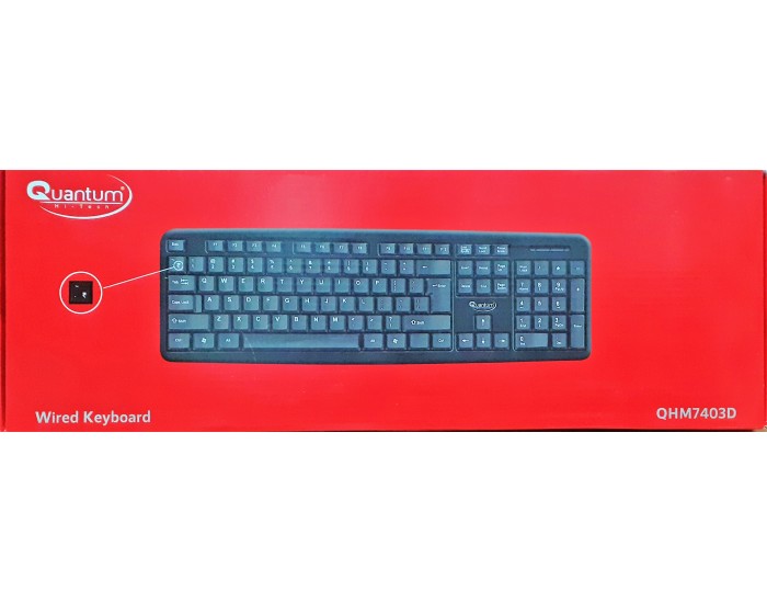 QUANTUM KEYBOARD USB QHM7403D